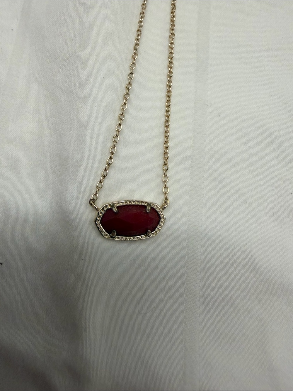 Kendra Scott Elisa - game day collection - dark redNecklace